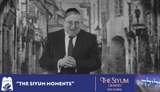 Rabbi pesach krohn at the siyum hashas