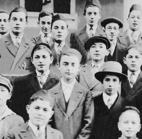 prewar photo of yeshiva students