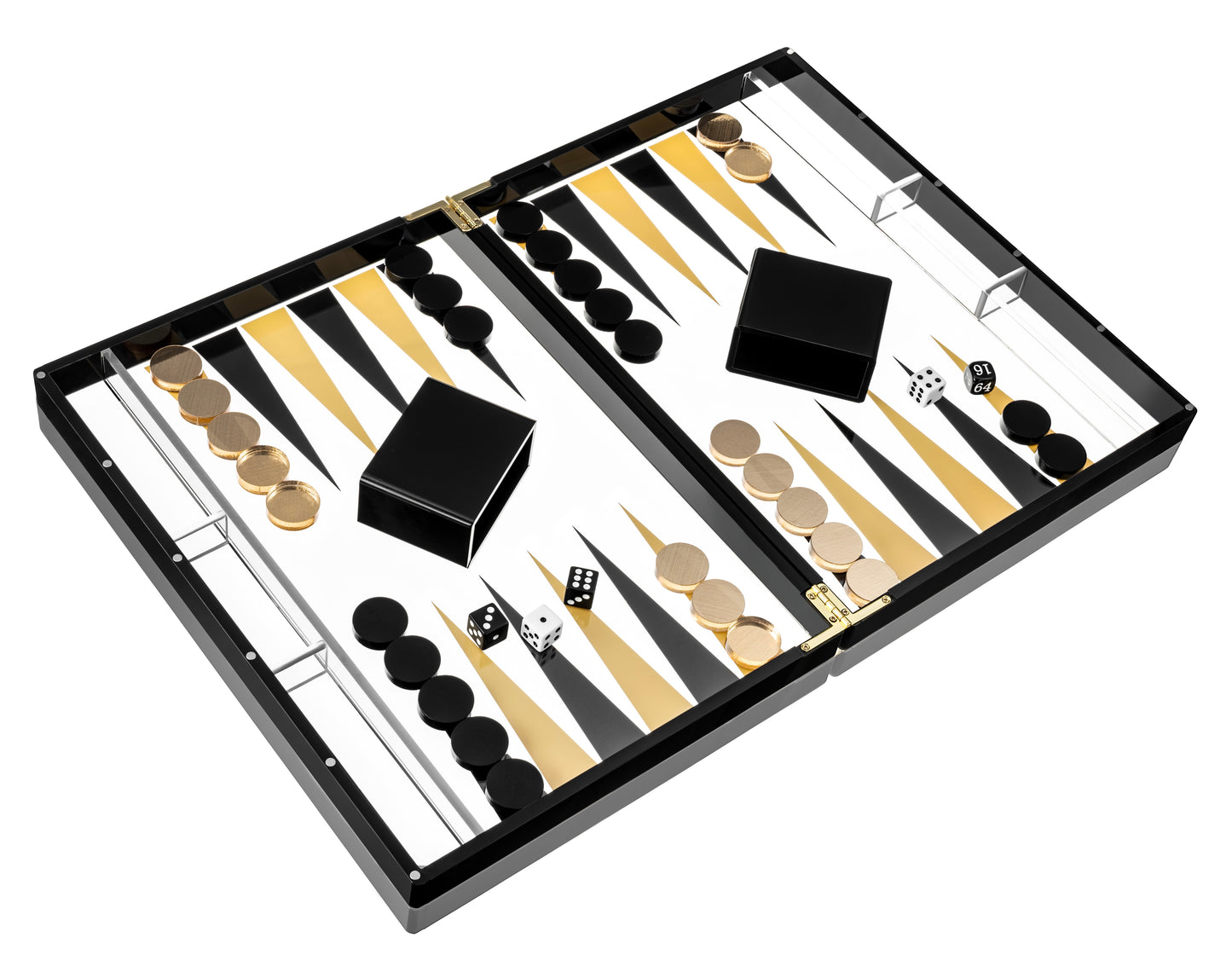 Lucite Backgammon Game Set
