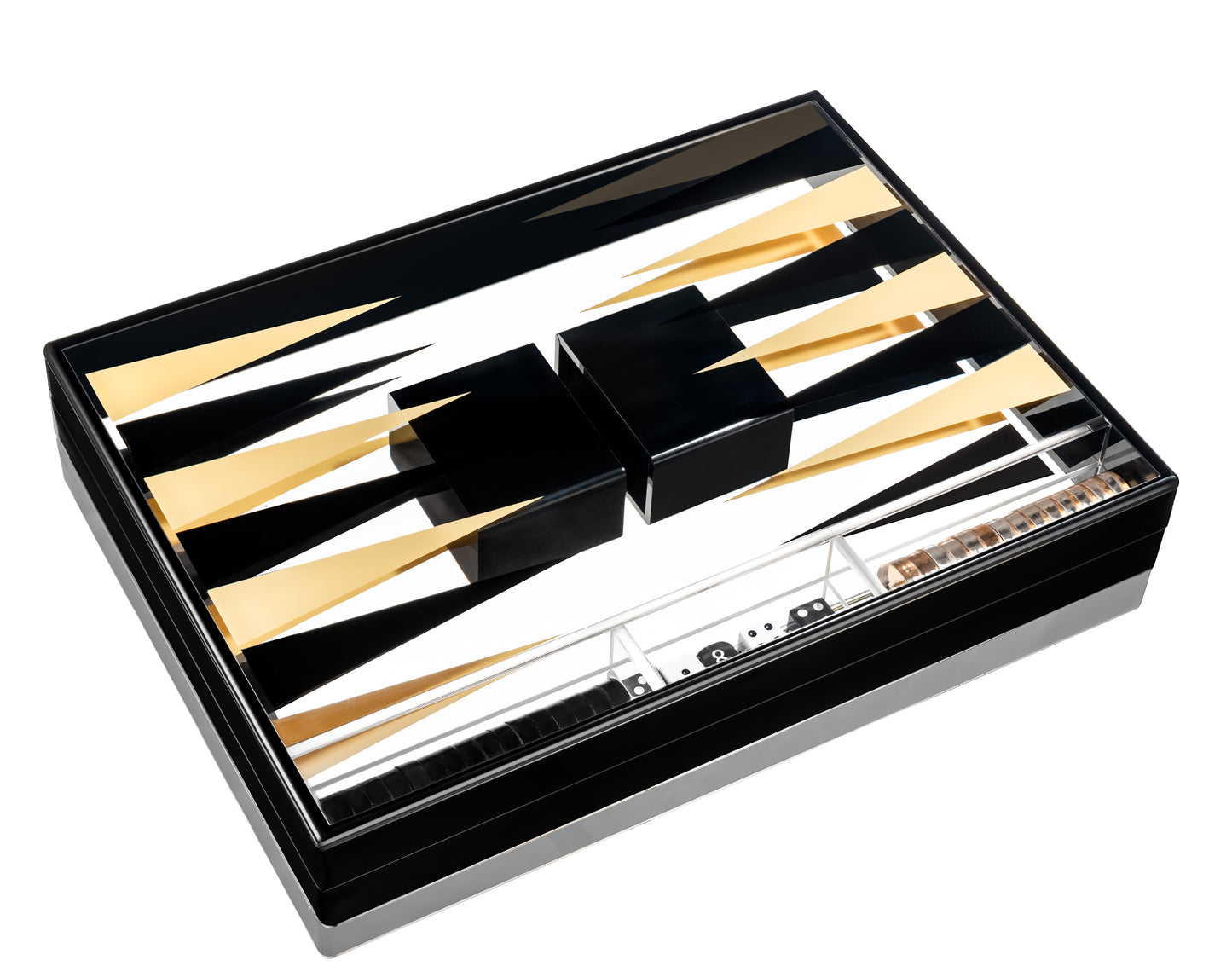 Lucite Backgammon Game Set
