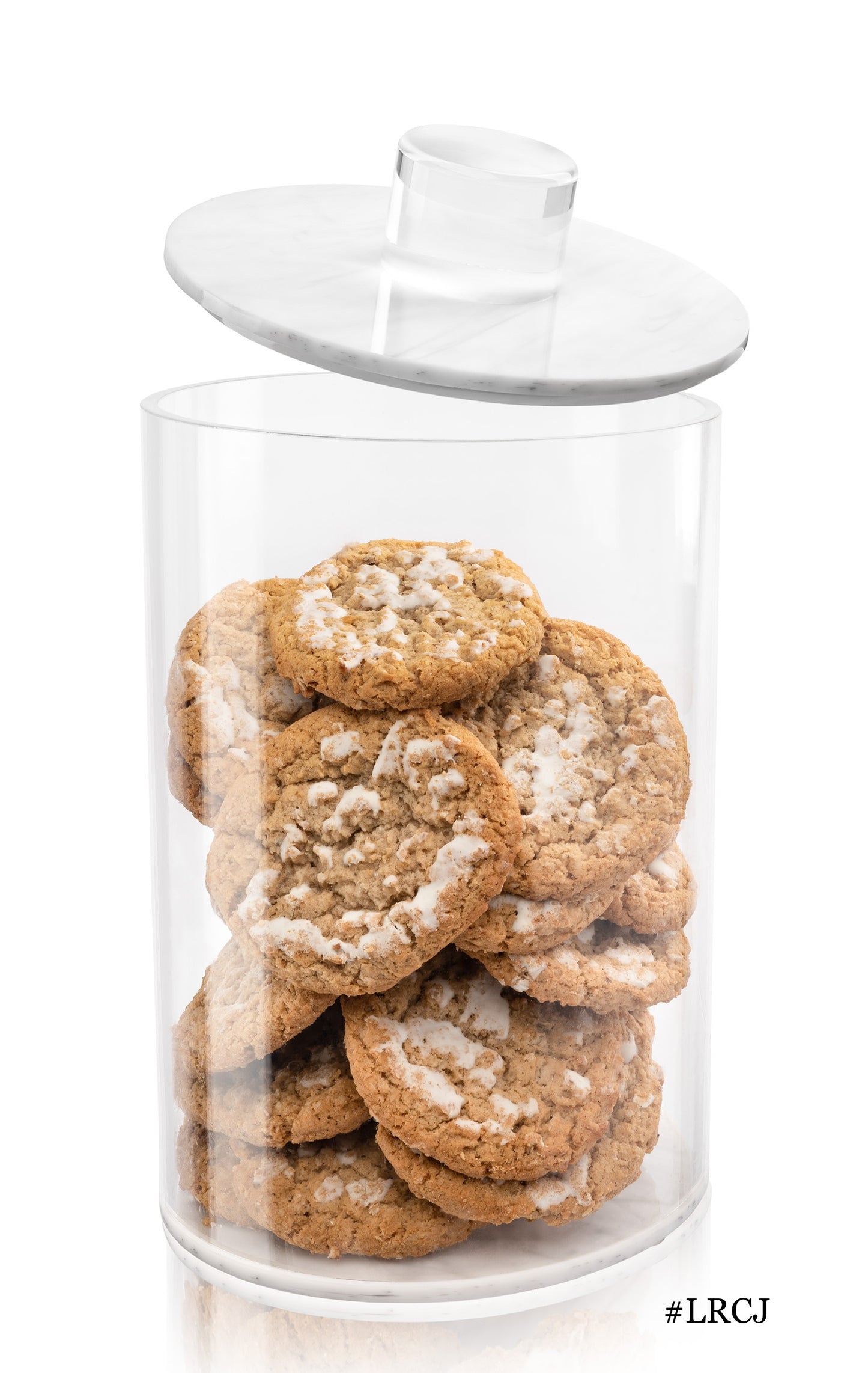 Lucite By Design Marble Cookie Jar Limited Time Deal