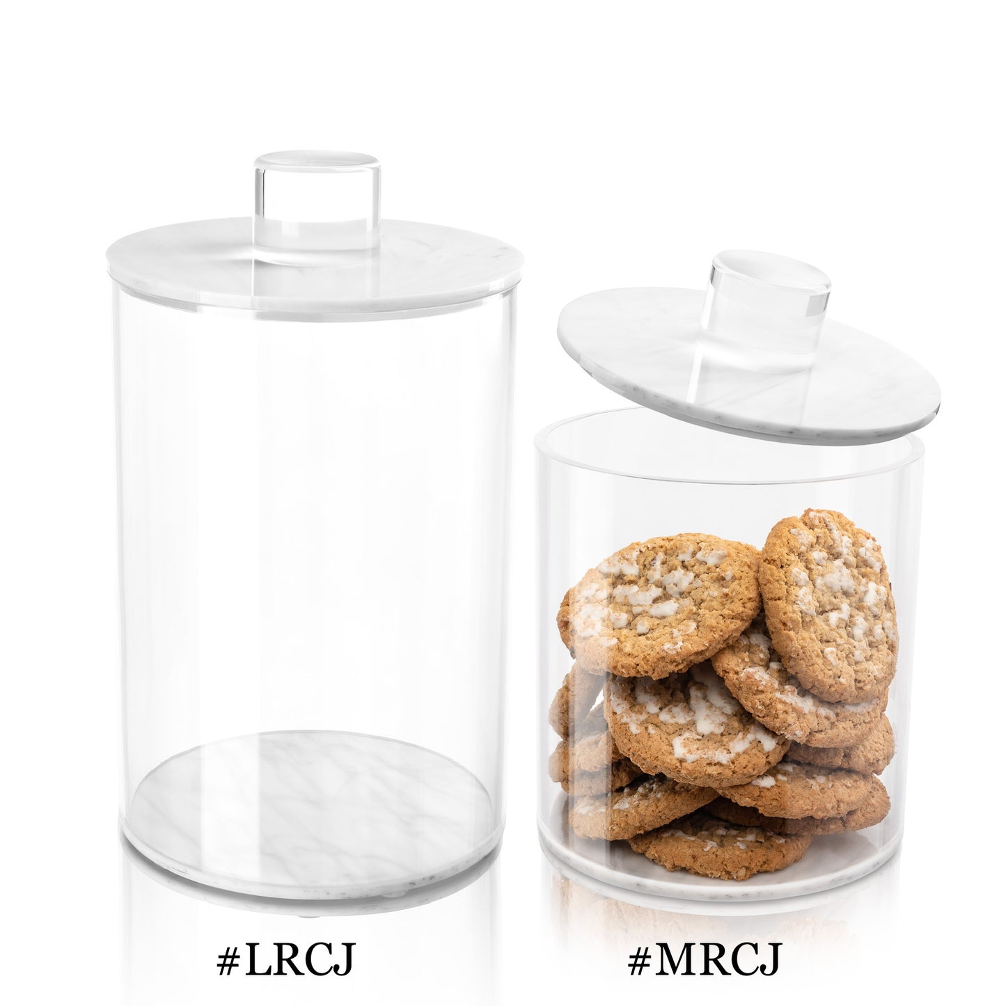 Lucite By Design Marble Cookie Jar Limited Time Deal