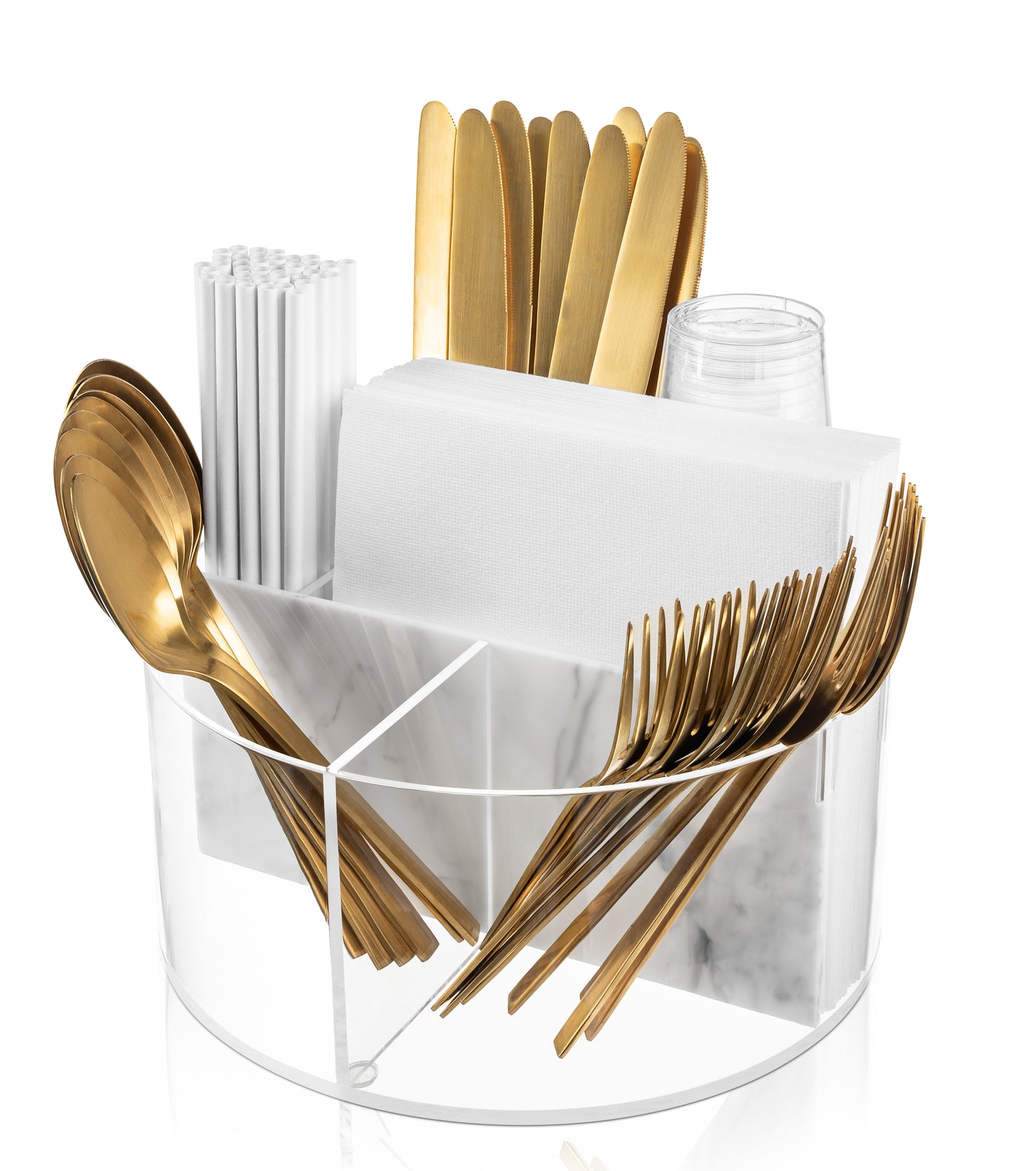 Lucite By Design Marble Cutlery Holders Limited Time Deal